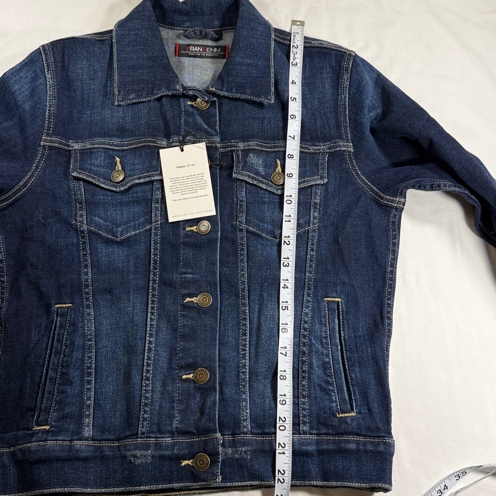 Denim Jacket with Button Details - Picture 6 of 8